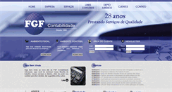 Desktop Screenshot of fgfcontabil.com.br