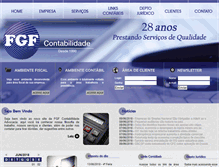 Tablet Screenshot of fgfcontabil.com.br